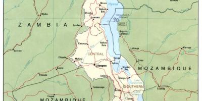 Street map i blantyre i Malawi
